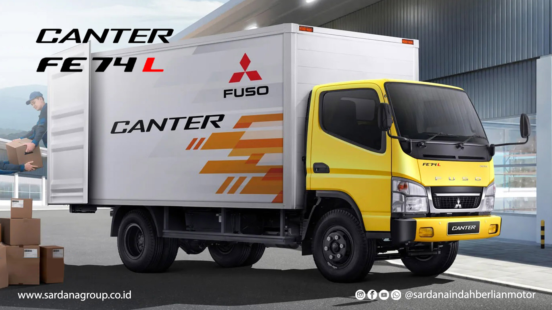 Review dan Keunggulan Mitsubishi Fuso Canter FE 74 L